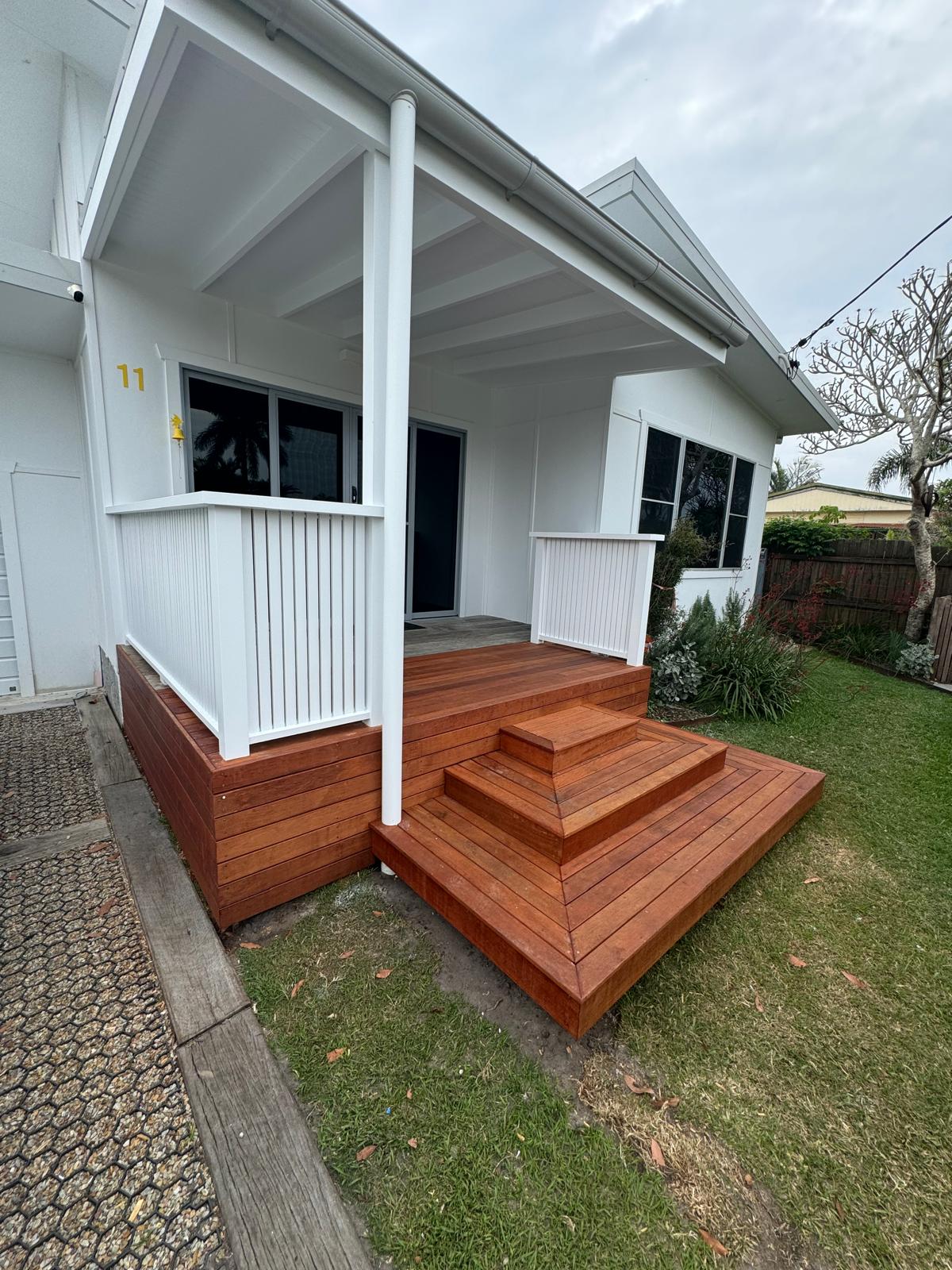 Hardwood Entry Deck
